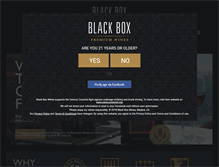 Tablet Screenshot of blackboxwines.com